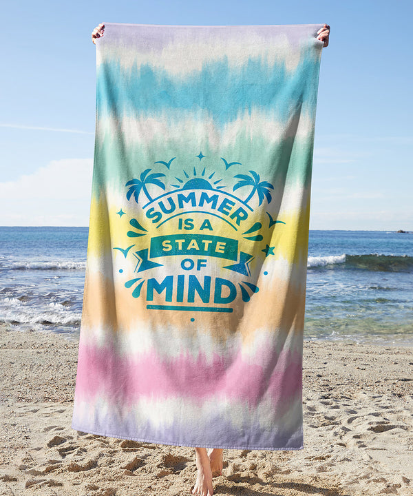 State of Mind Towel — printed microfiber beach towel