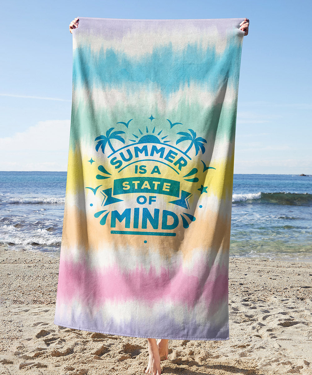 State of Mind Towel — printed microfiber beach towel