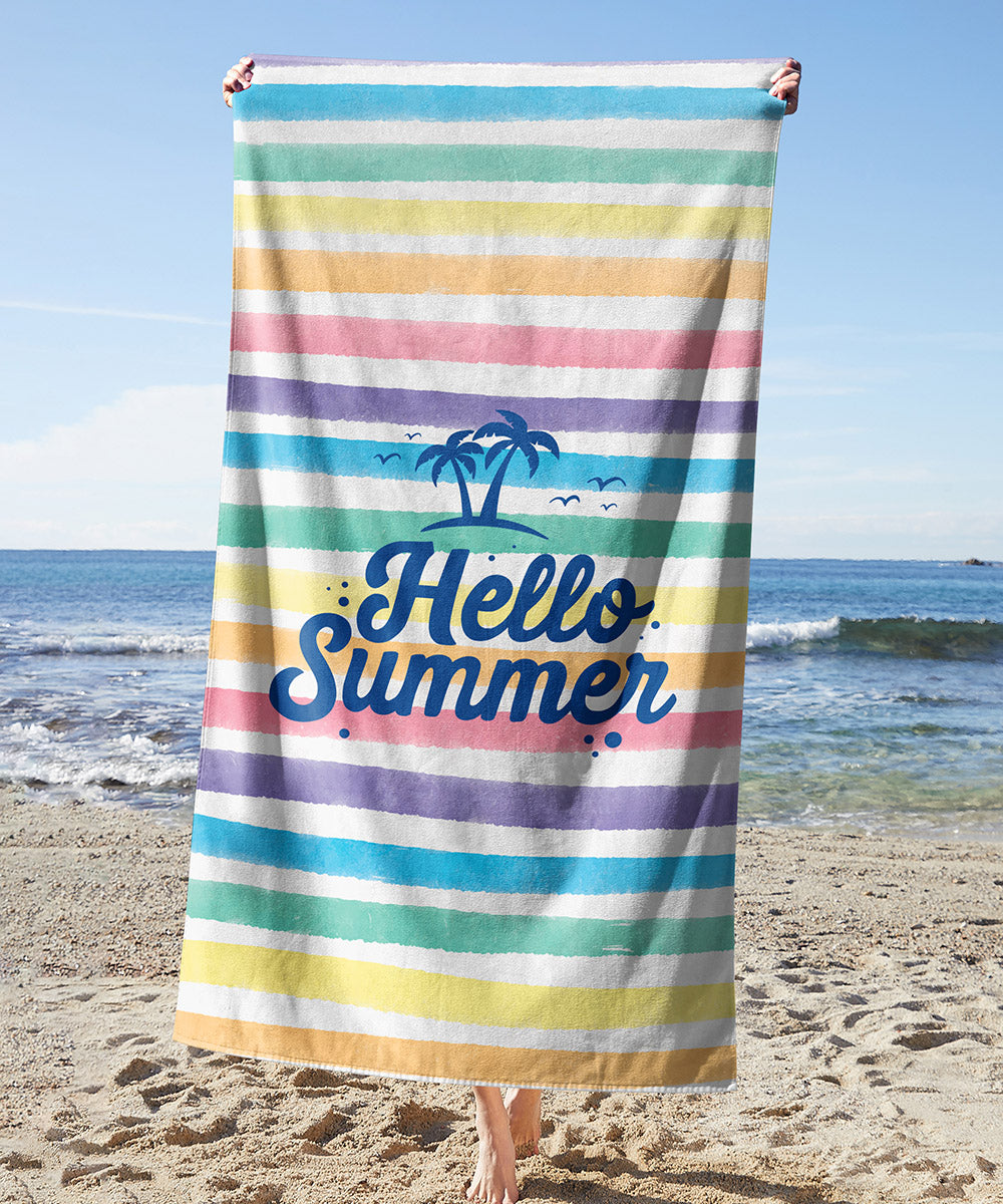 Colorful Summer Towel — printed microfiber beach towel