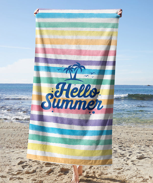 Colorful Summer Towel — printed microfiber beach towel