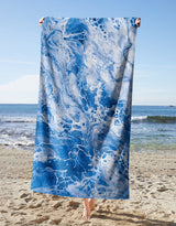 Stunning Blue Marble Towel