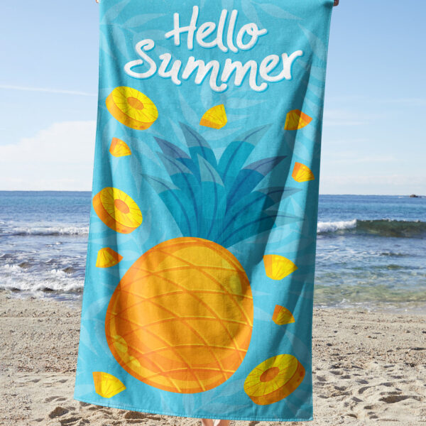 Hello Summer Pineapple Towel
