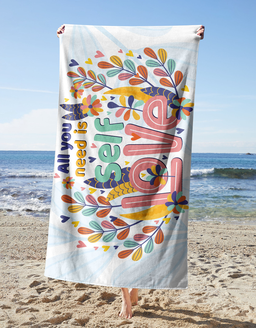 Self Love Beach Towel
