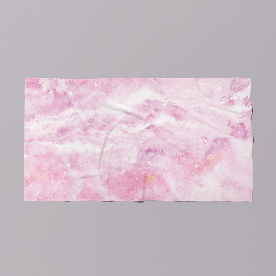 Stunning Pink Marble Towel