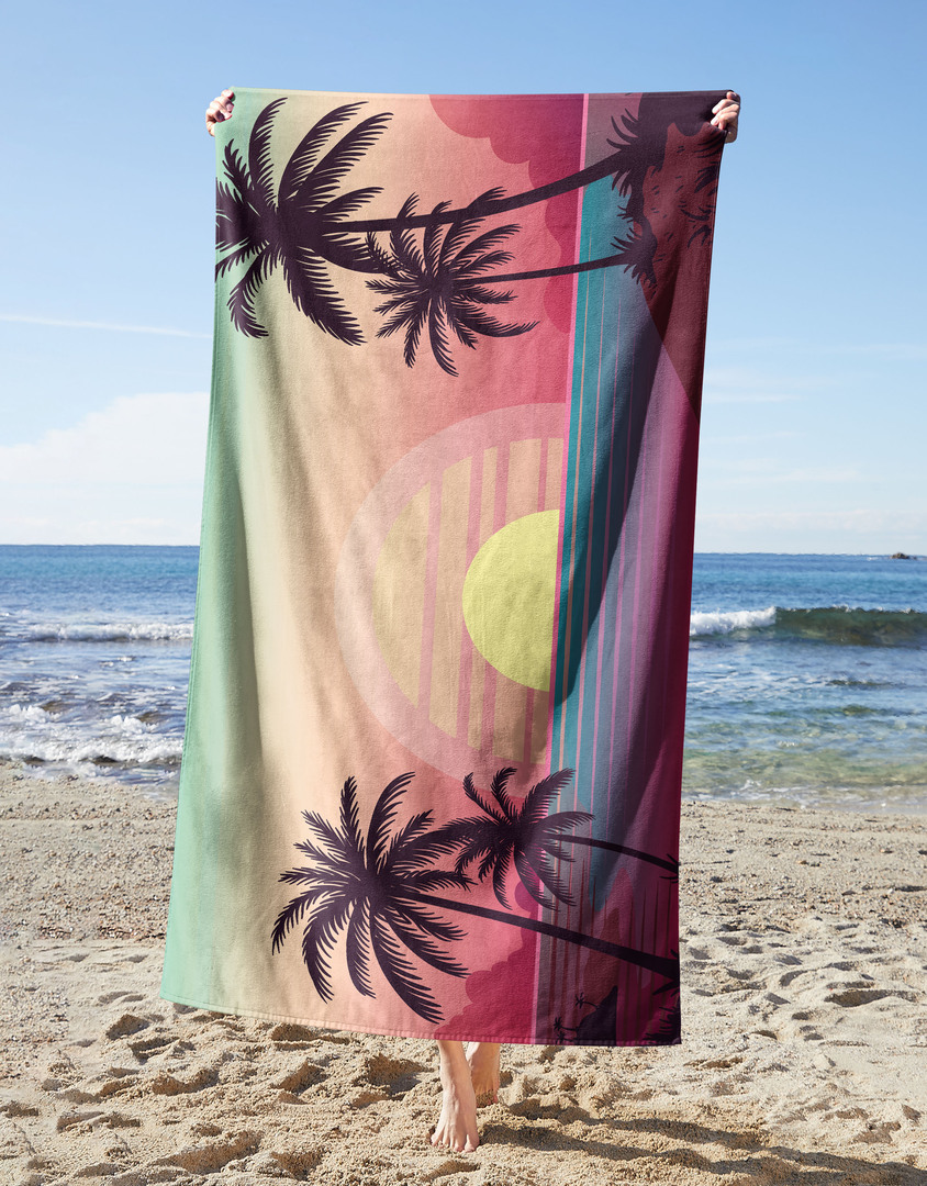 Sunset Glow Beach Towel