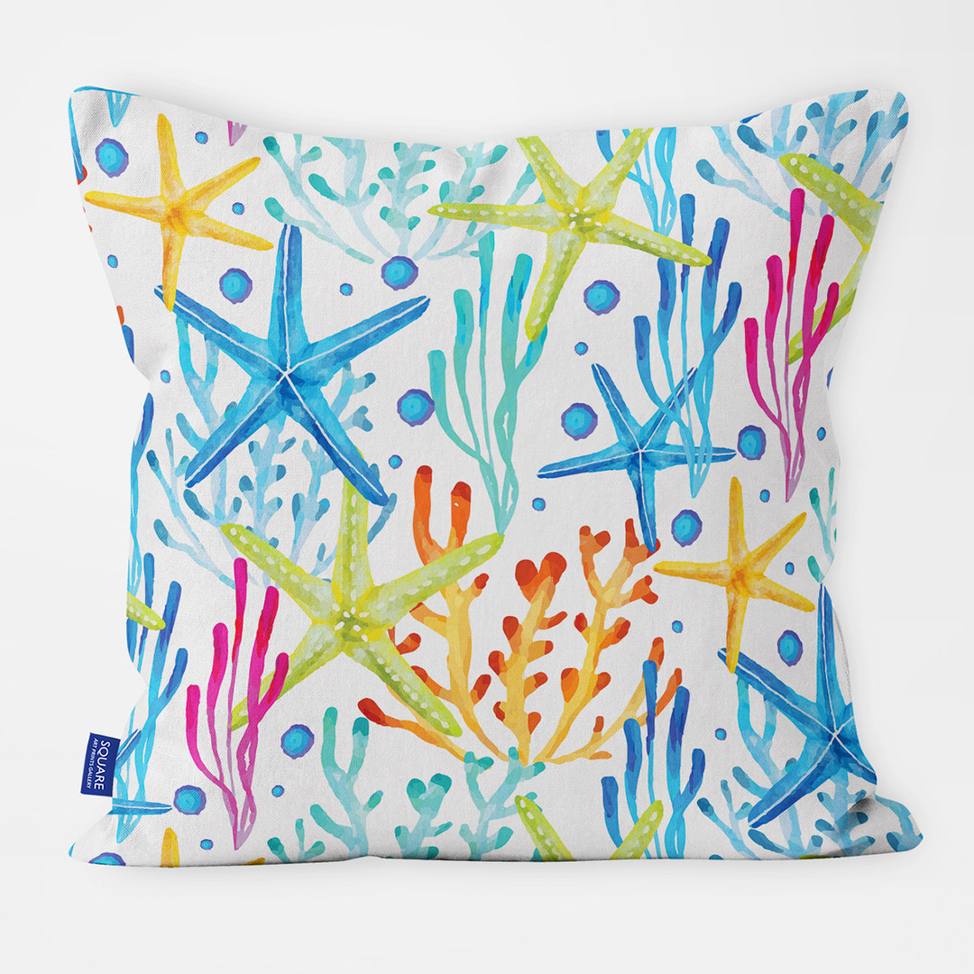 Colorful Starfishes Cushions