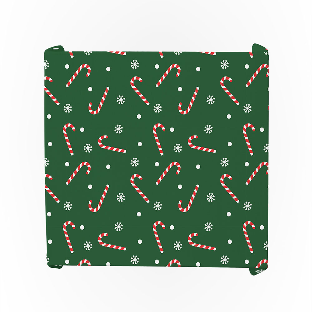 Squared Santa Claus Sticks Tablecloth (3)