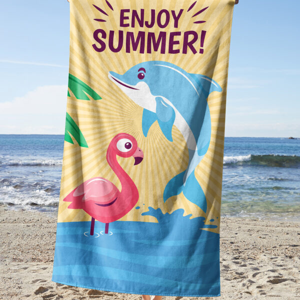 Dolphin Enjoy Summer Towel