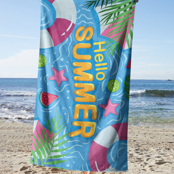 Hello Summer Pool Towel